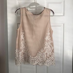 Lace overlay Tank top